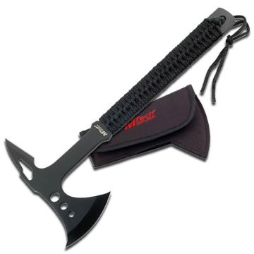 M-Tech Tactical Zombie Axe 15" Overall Black Cord Handle